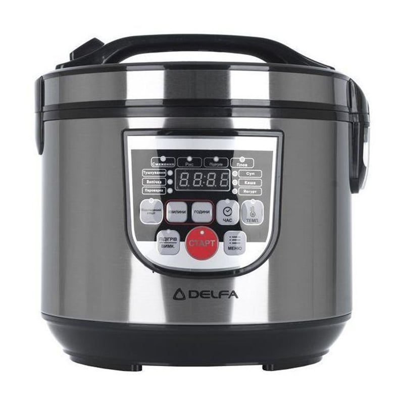 Мультиварка Delfa сріблясто-чорна (DMC-500)