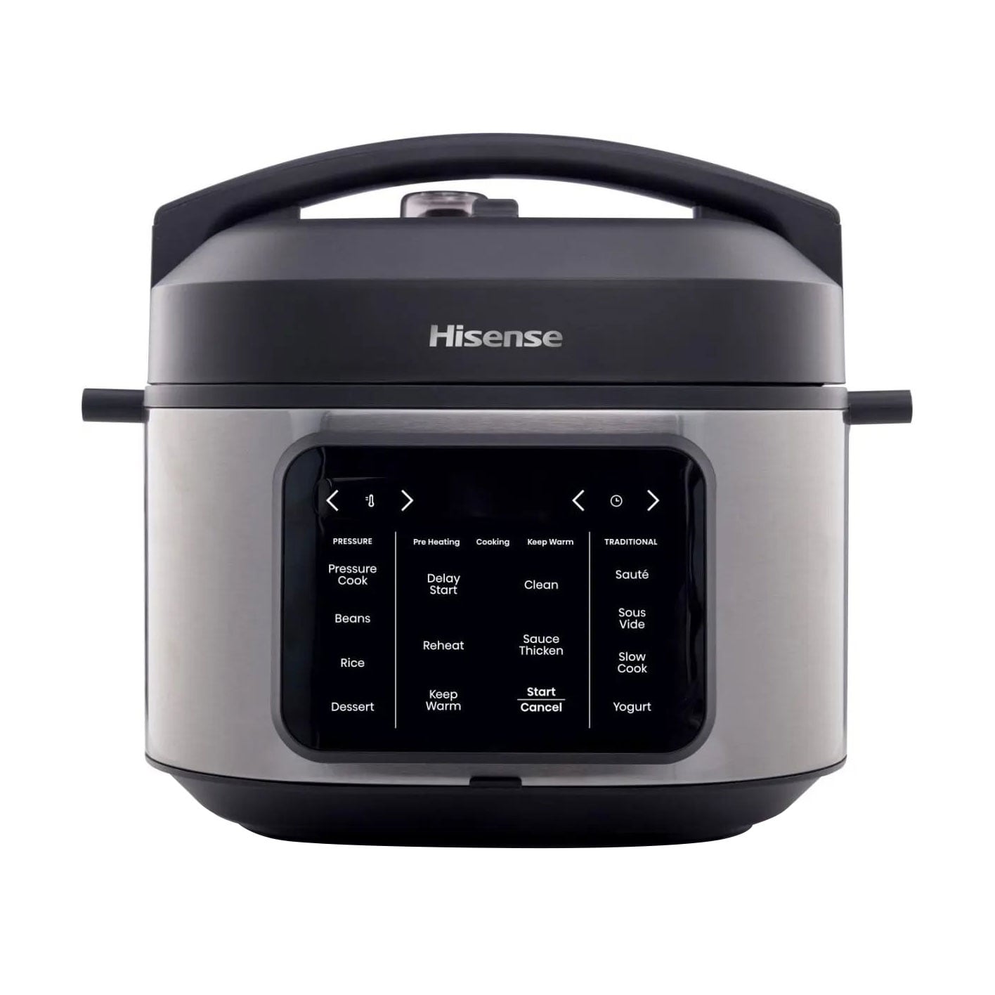 Мультиварка-скороварка Hisense сріблясто-чорна, 6 л (HMC6SBK)
